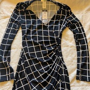 Black/White striped dress!